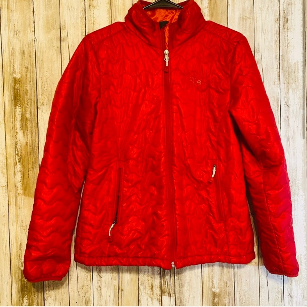 Mountain Hardwear Red Womens Bubble Jacket Full Zip Size small